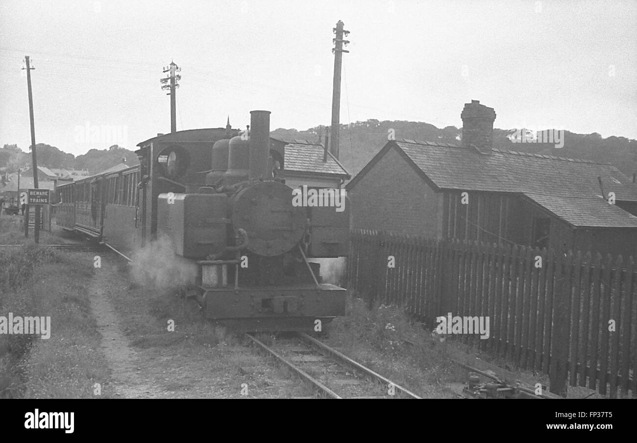 Ex WD Light Railways Baldwin 4-6-0T of 1917 as No.590 on the Welsh Highland Railway before withdrawal in 1936 Stock Photo