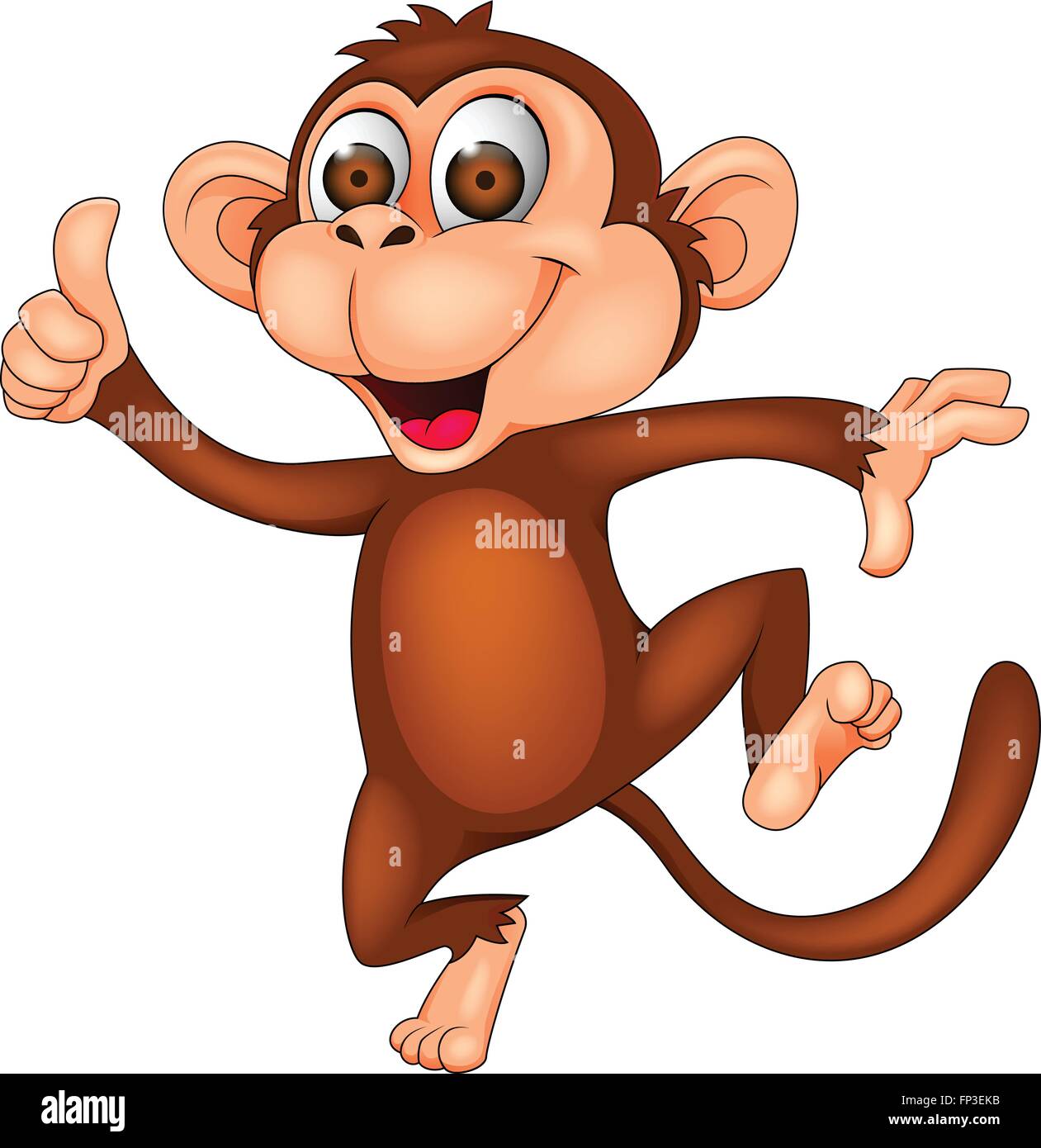 Monkey cartoon dancing Stock Vector Image & Art - Alamy