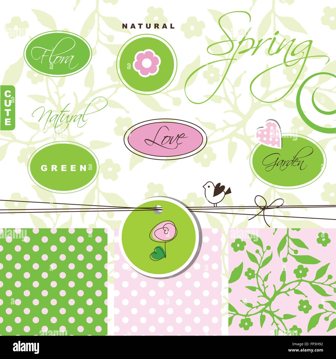 Garden and spring - design elements Stock Vector Image & Art - Alamy