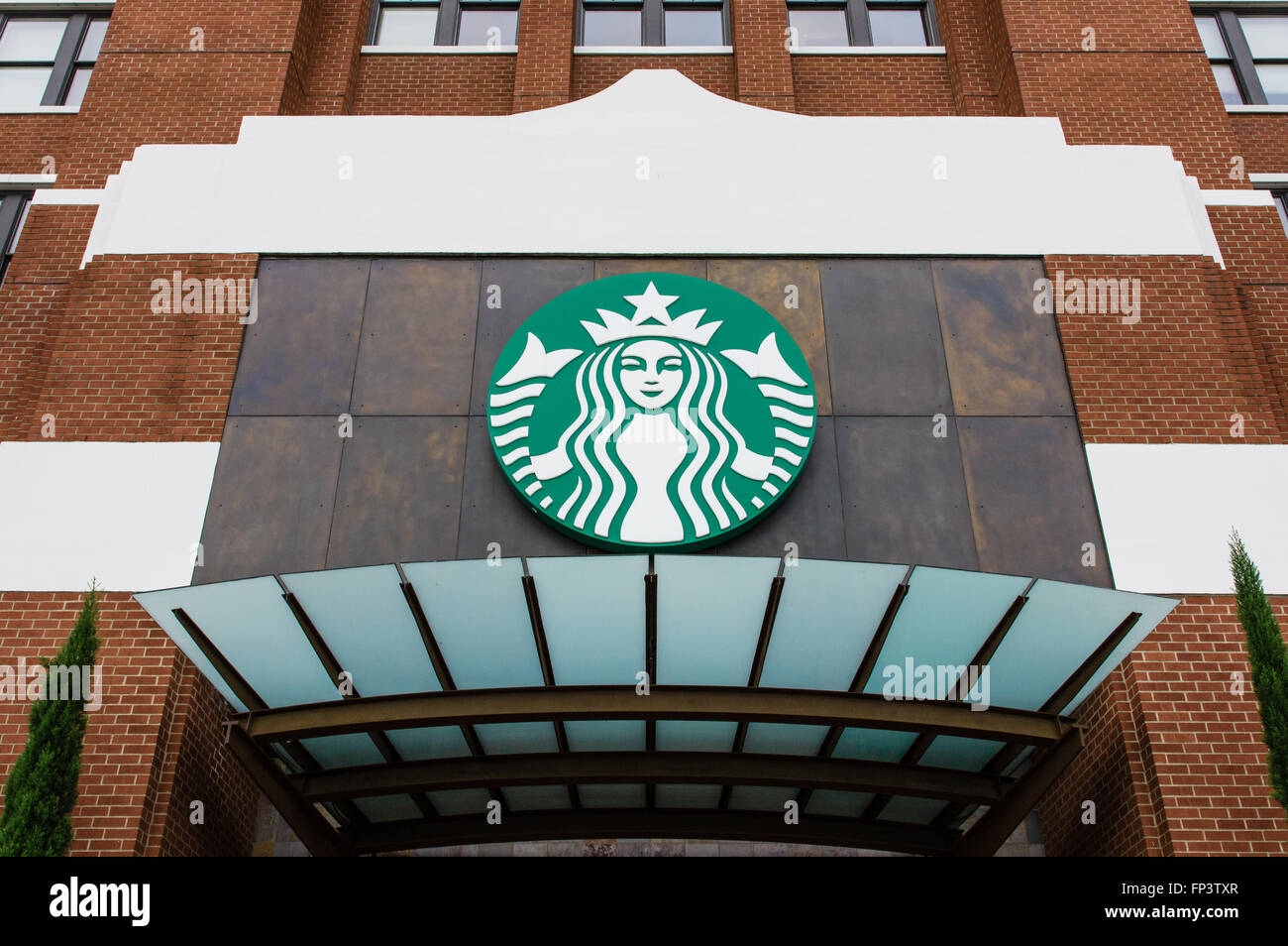 Starbucks Corporation headquarters building in Seattle, Washington, USA