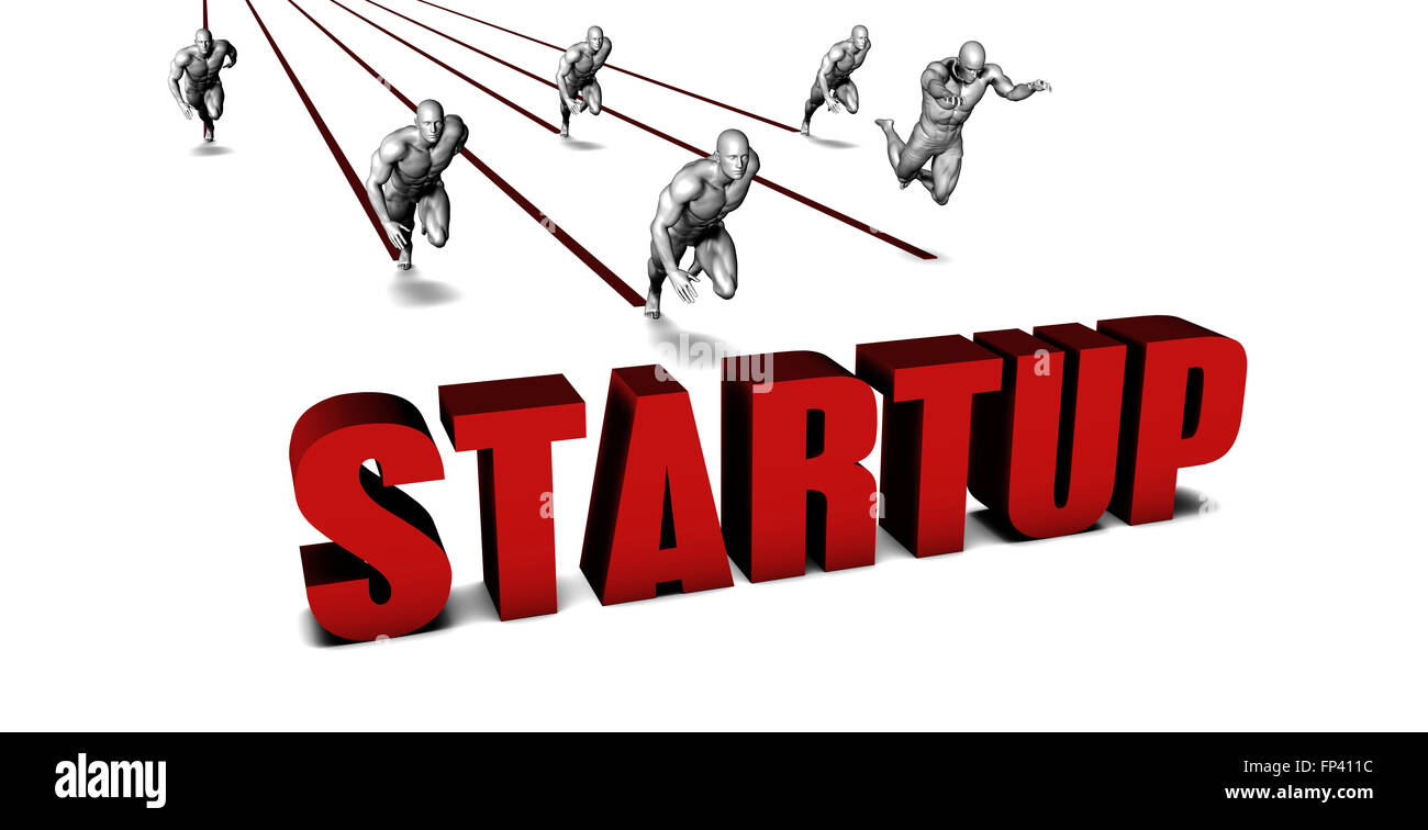 Better Startup with a Business Team Racing Concept Stock Photo - Alamy