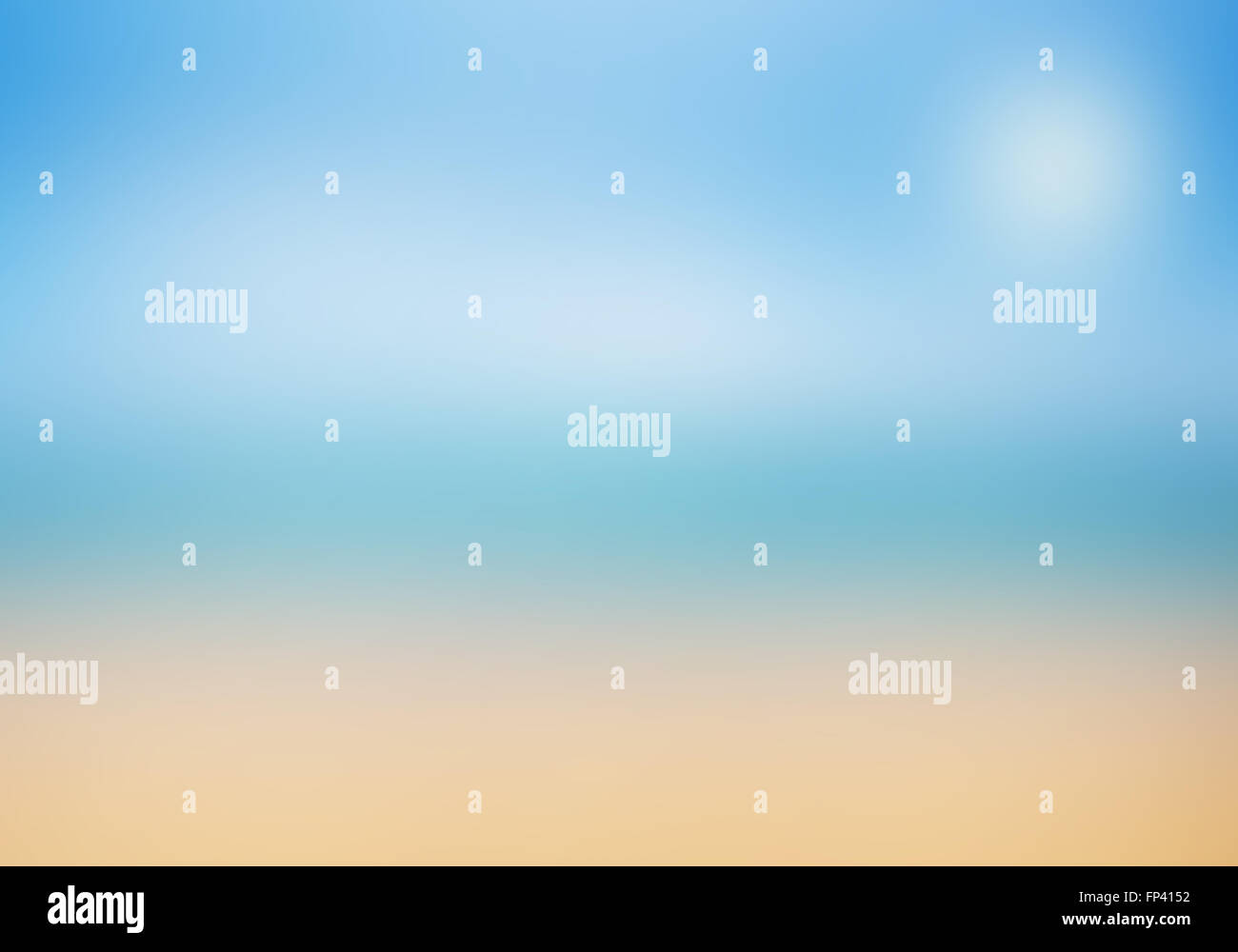 Summer holiday concept: Abstract blur bokeh light sea and blue sky ...
