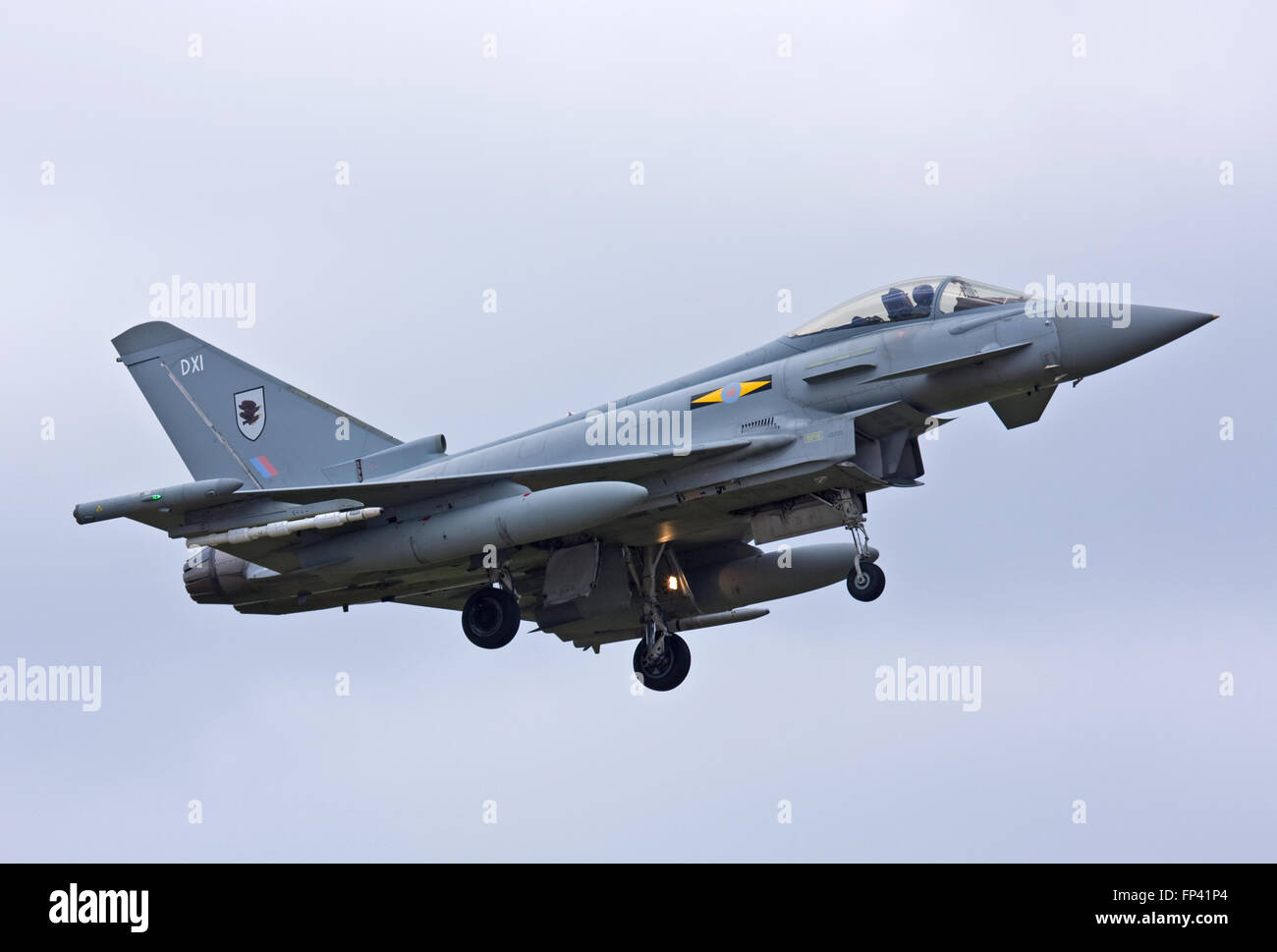 Typhoon DXI of No.11(F) Royal Air Force Stock Photo