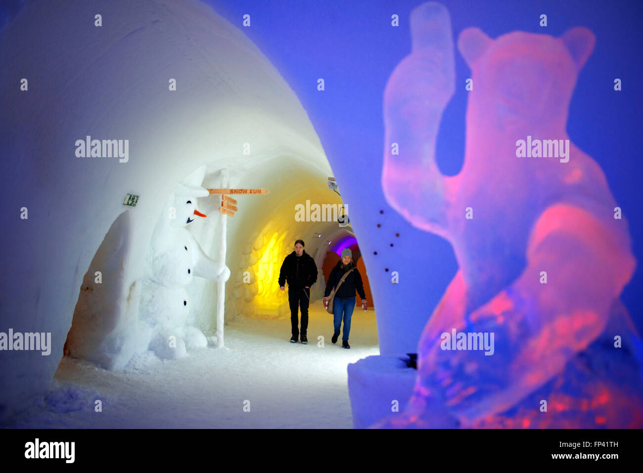 Hotel, rooms, Igloo Hotel. Lapland, Finland. Snowman World Igloo Hotel in Rovaniemi