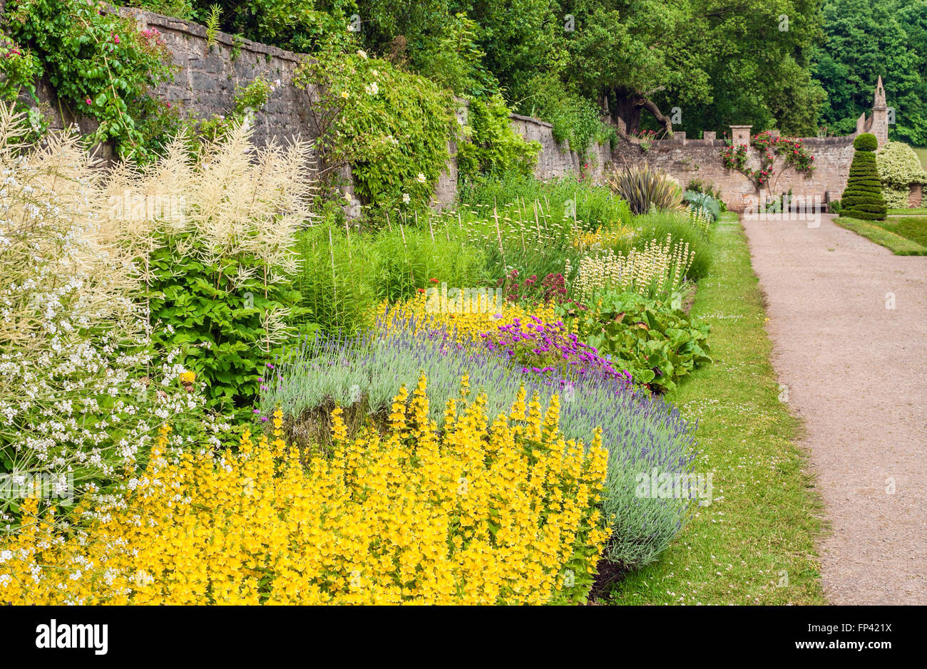 Spanish Garden of Newstead Abbey, Nottinghamshire, England Stock Photo Alamy