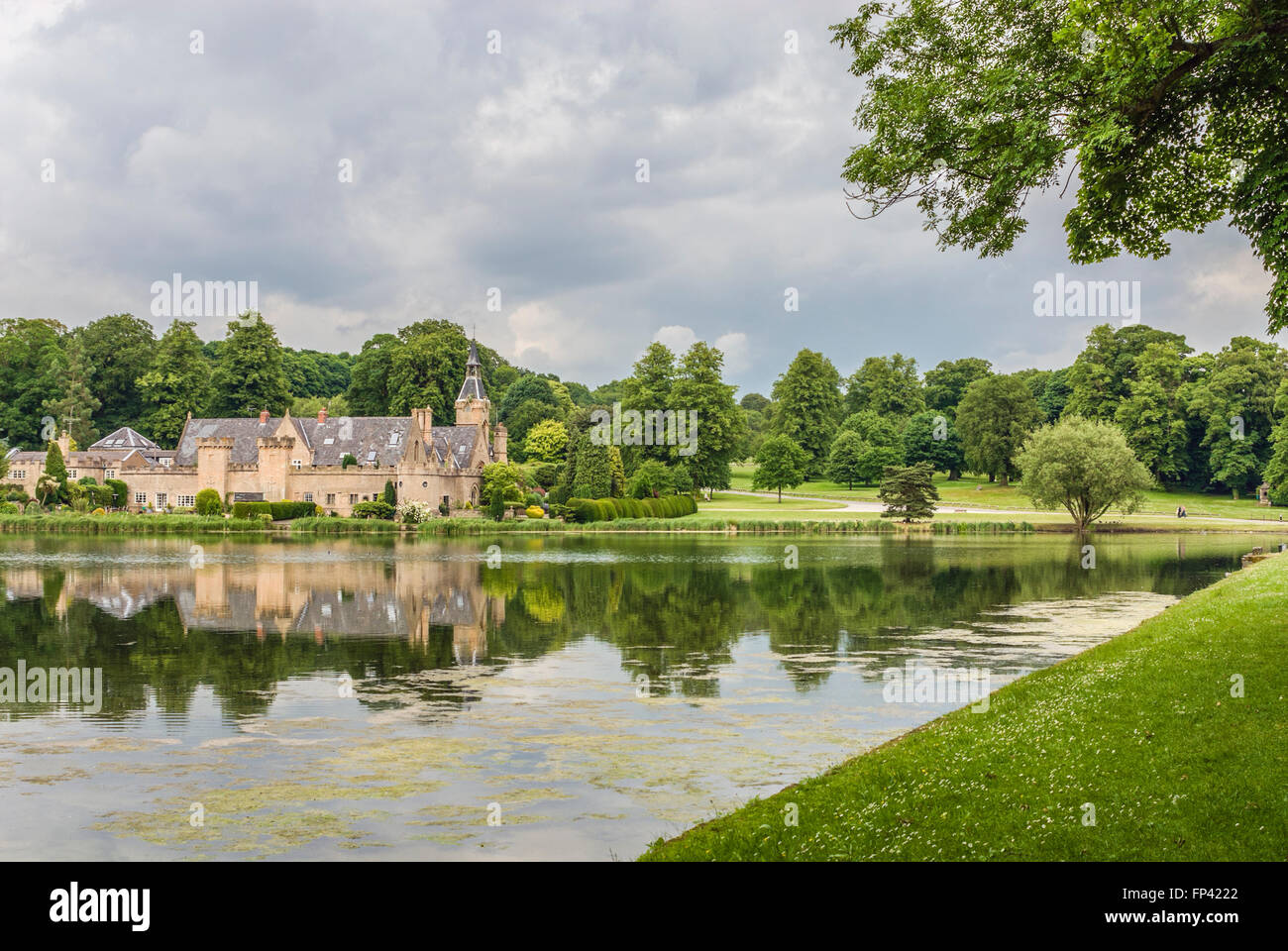 Estate Offices &  Workers Block at Newstead Abbey, Nottinghamshire, England Stock Photo