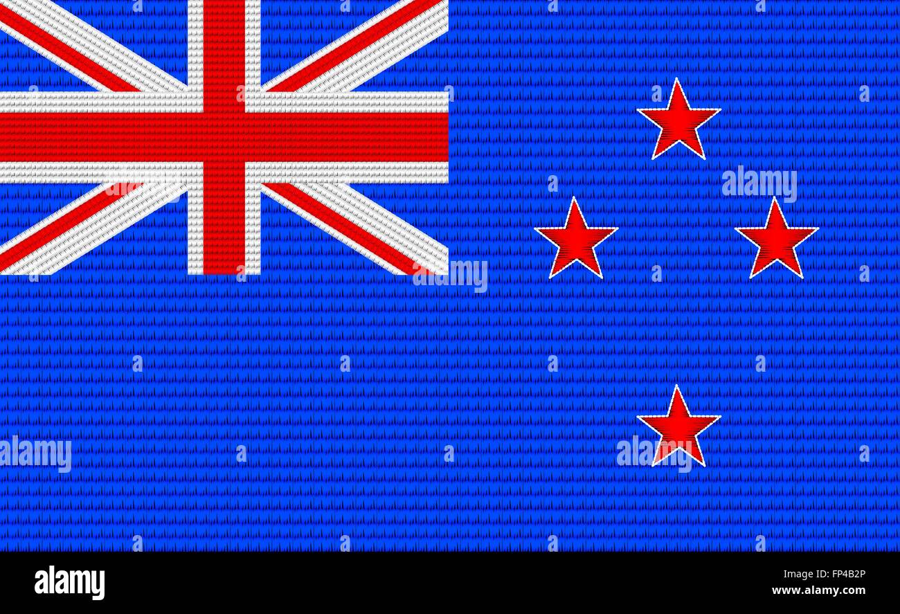 New Zealand flag embroidery design pattern Stock Vector Image & Art Alamy
