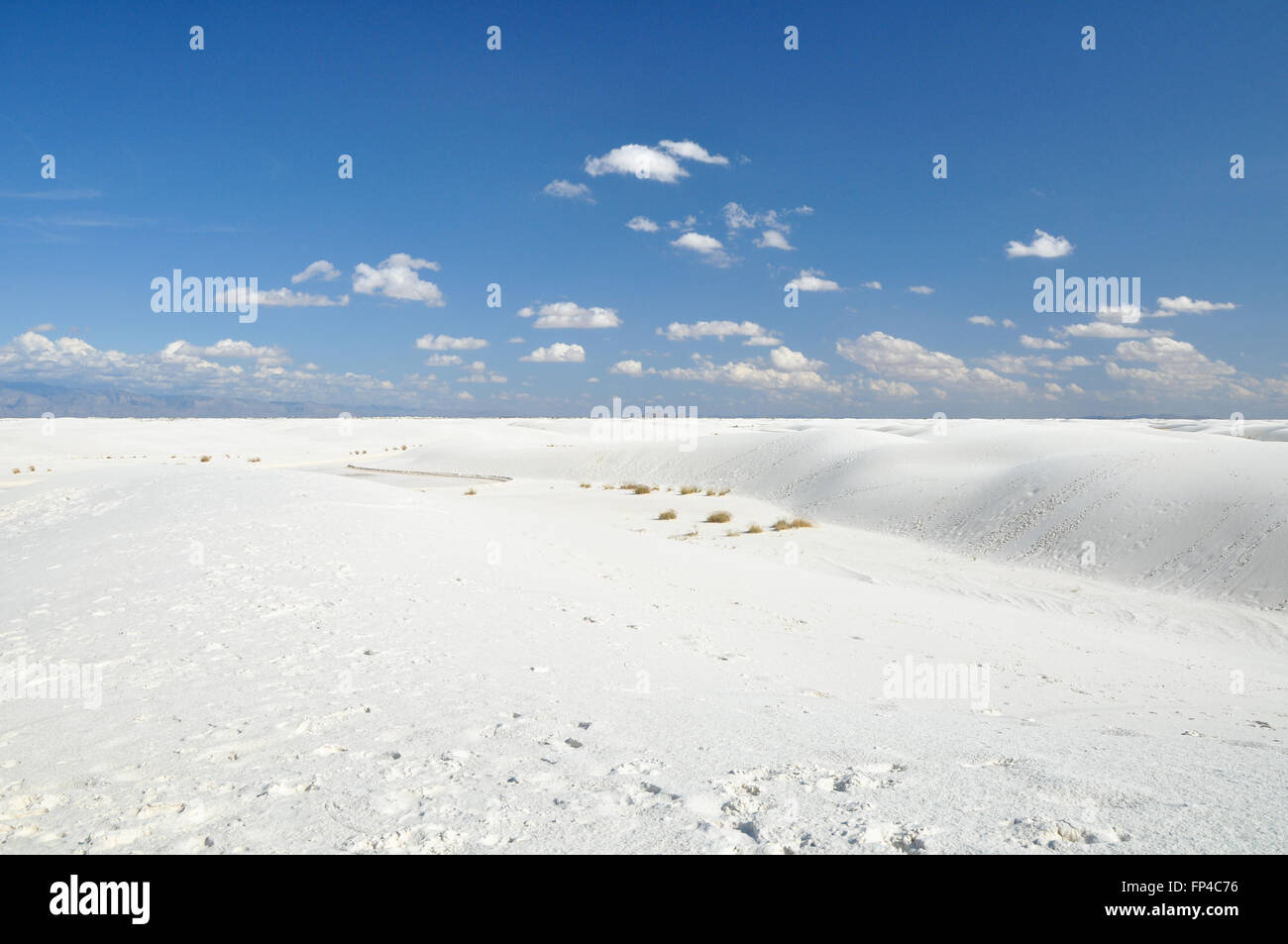 Sand dunes in White Sands National Monument, USA Stock Photo