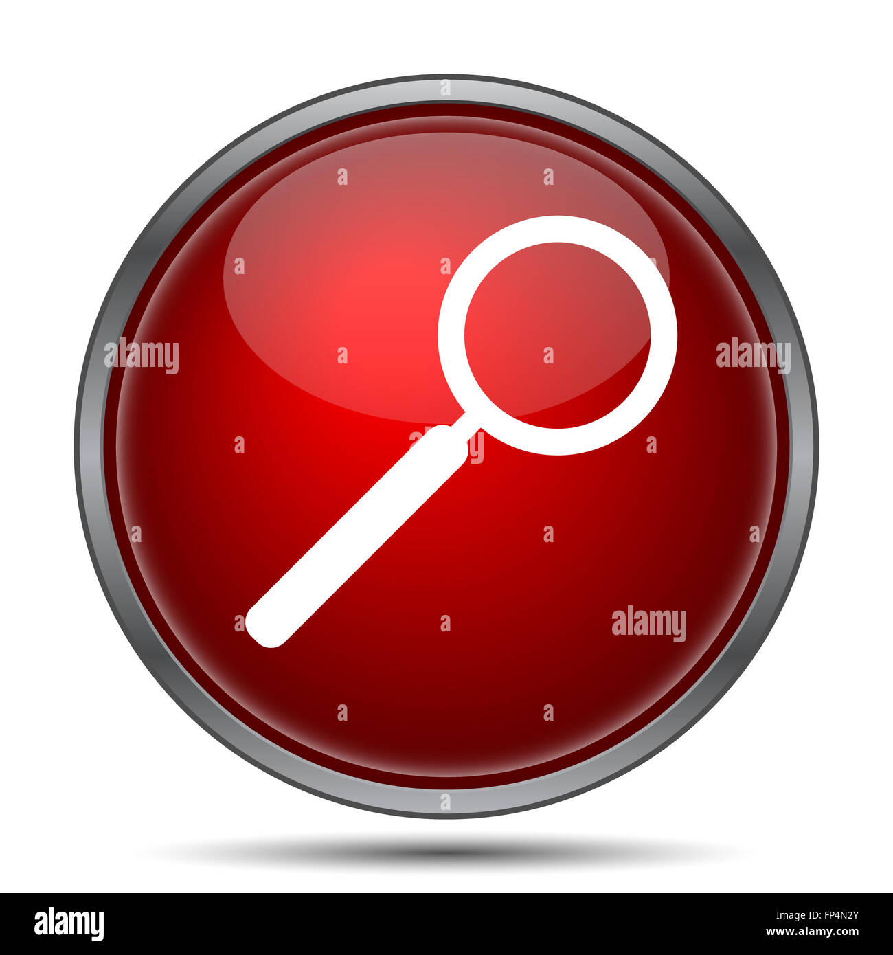 Search icon. Internet button on white background Stock Photo - Alamy