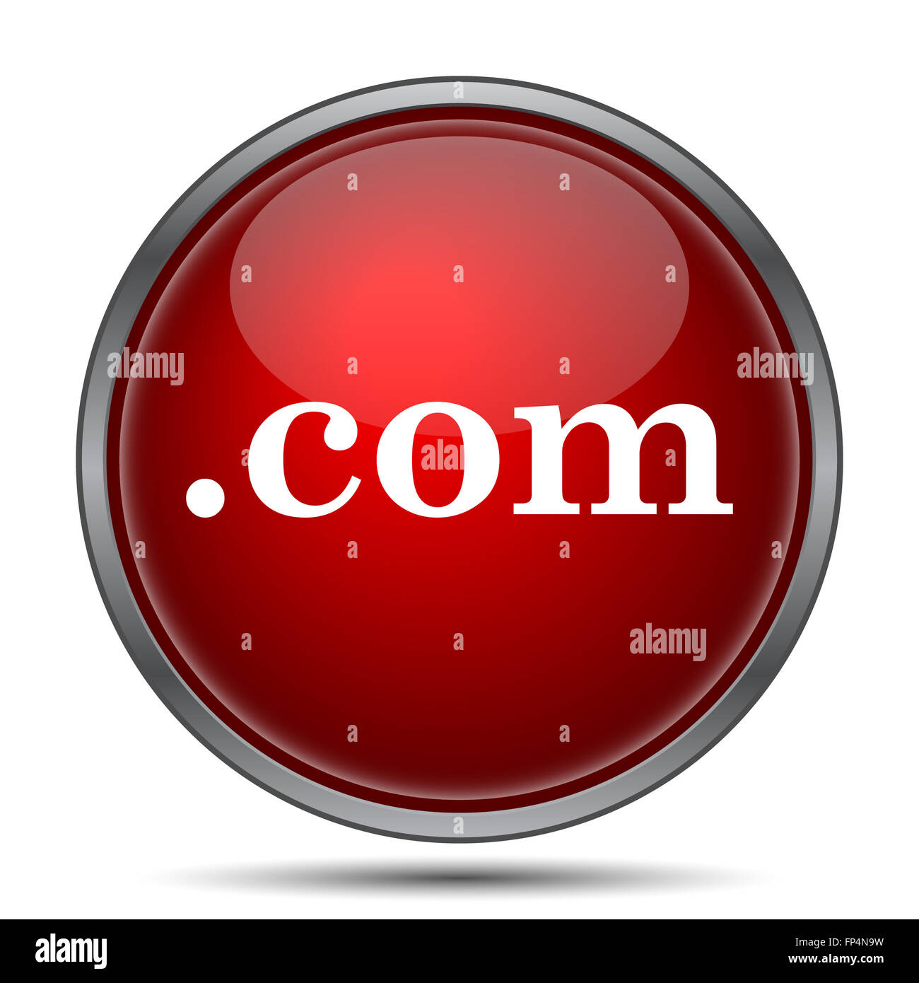 .com icon. Internet button on white background Stock Photo - Alamy
