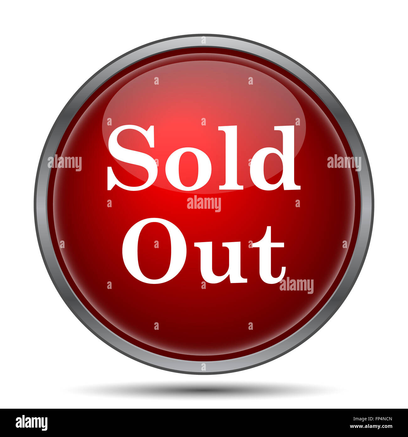 Sold out icon. Internet button on white background Stock Photo - Alamy