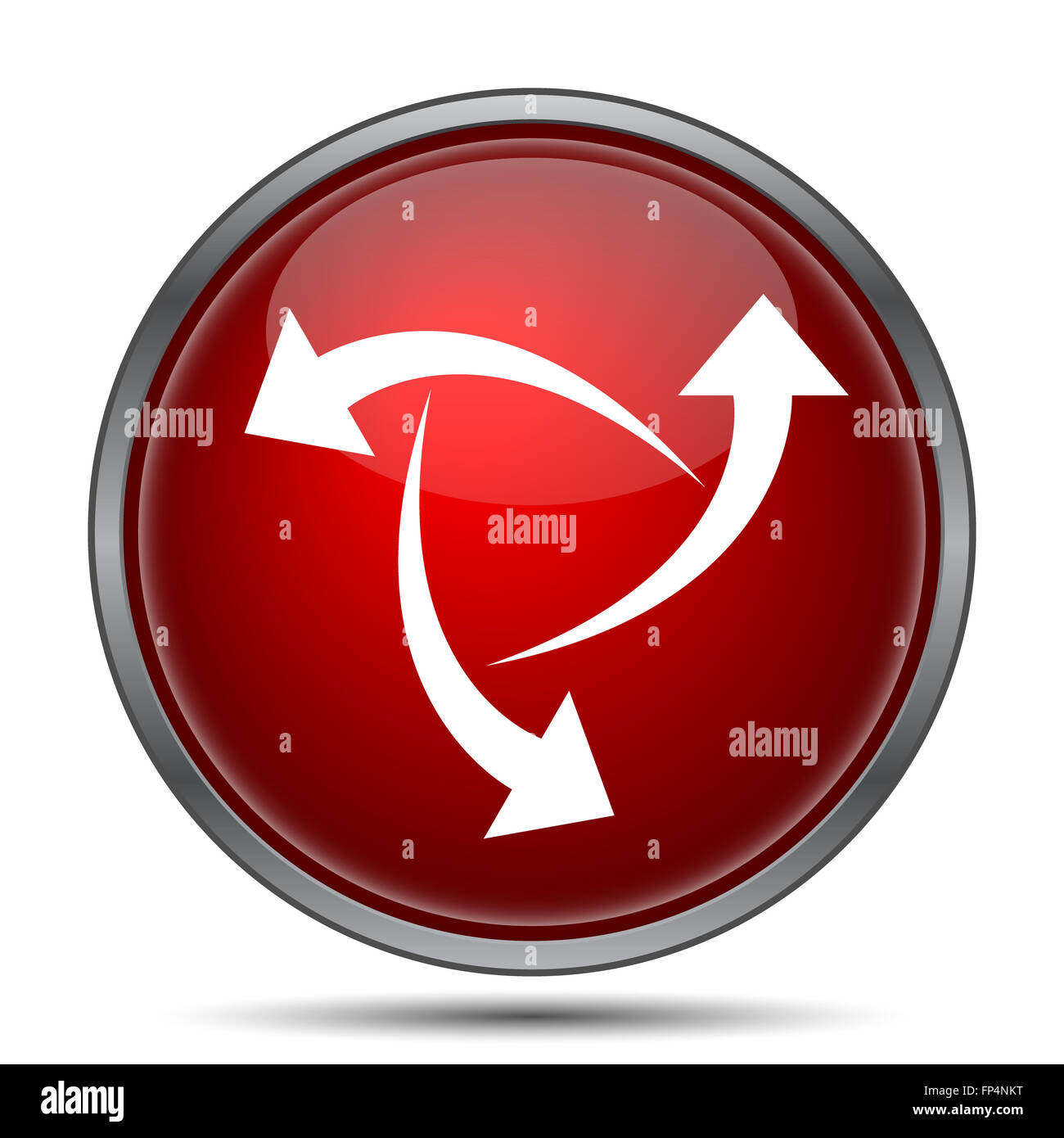 Change icon. Internet button on white background Stock Photo - Alamy