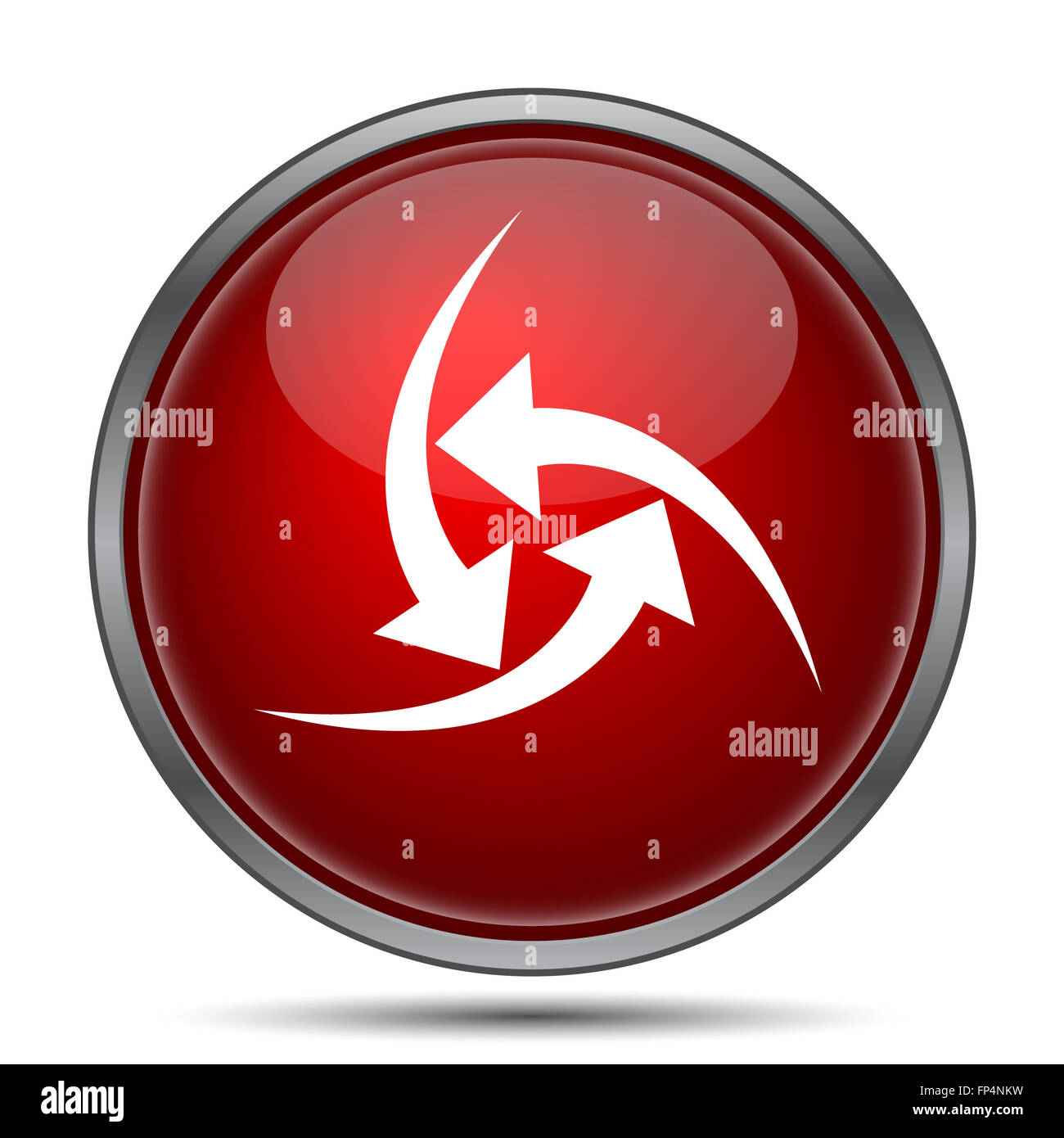 Change icon. Internet button on white background Stock Photo - Alamy