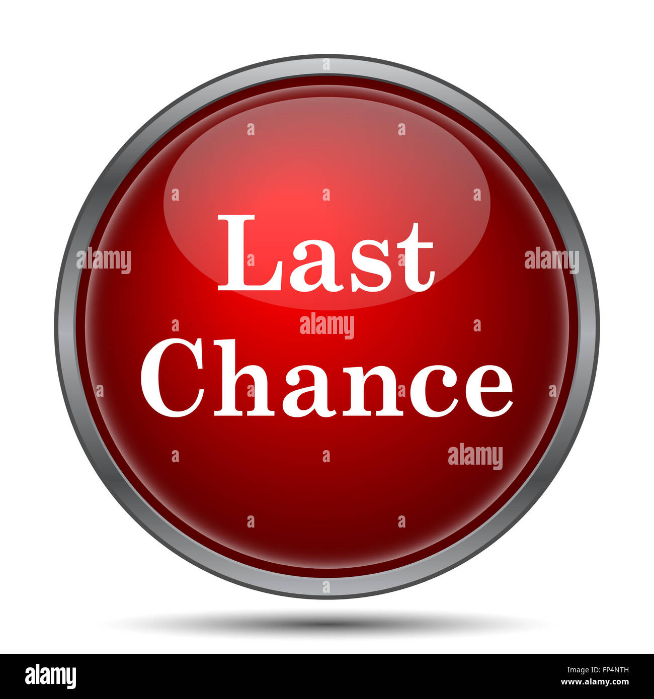 Last chance icon. Internet button on white background Stock Photo - Alamy