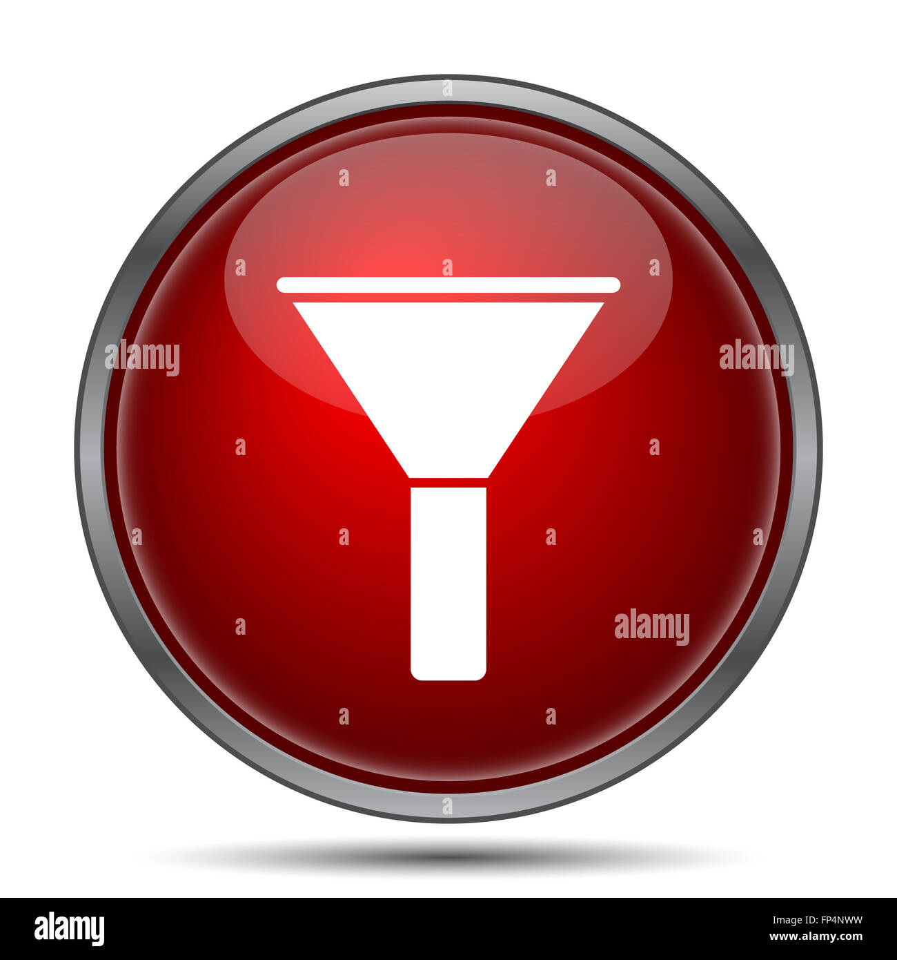 Filter icon. Internet button on white background Stock Photo - Alamy