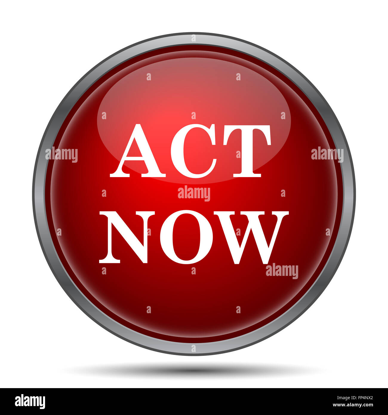 Act now icon. Internet button on white background Stock Photo - Alamy