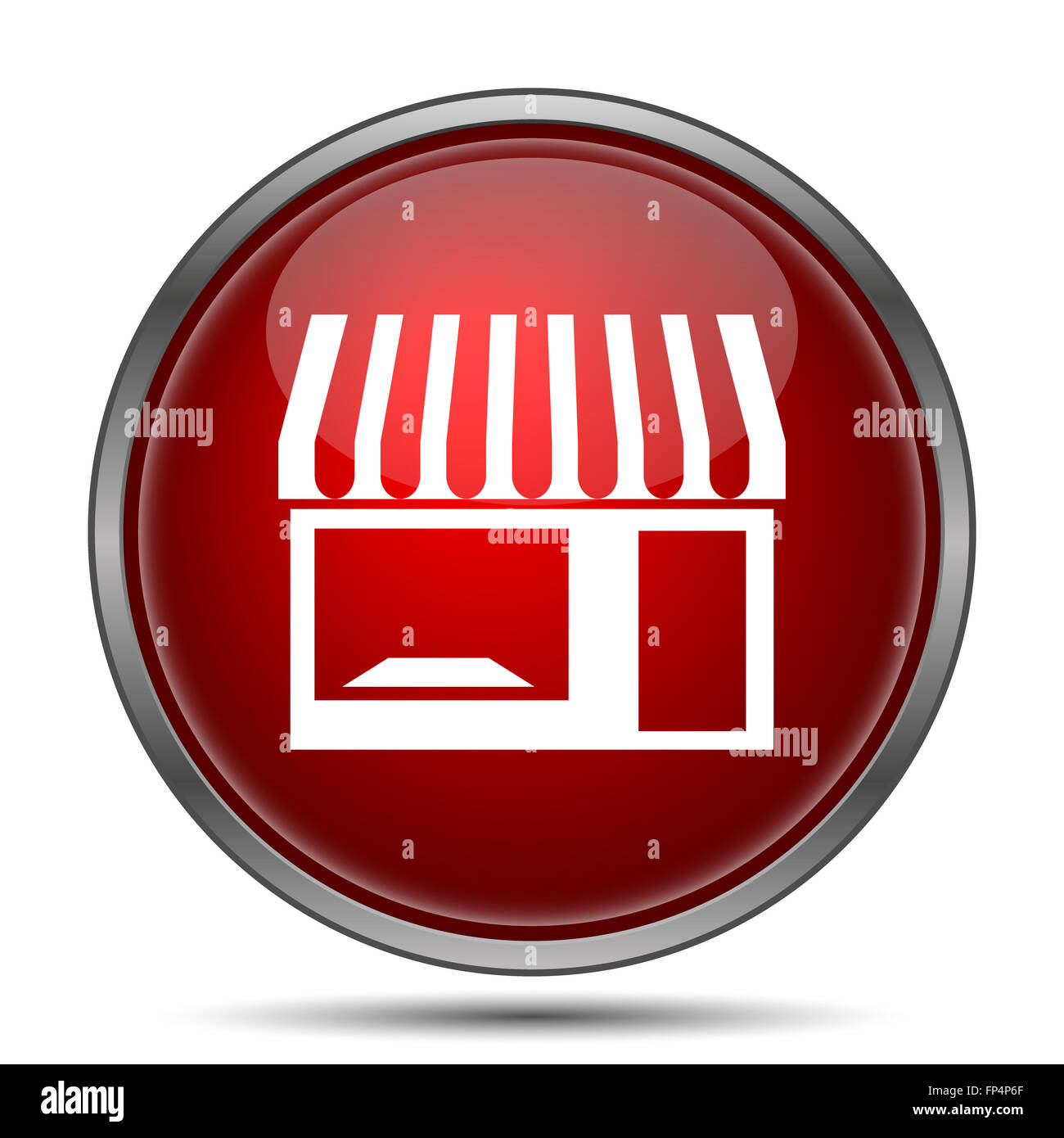 Store icon. Internet button on white background Stock Photo - Alamy