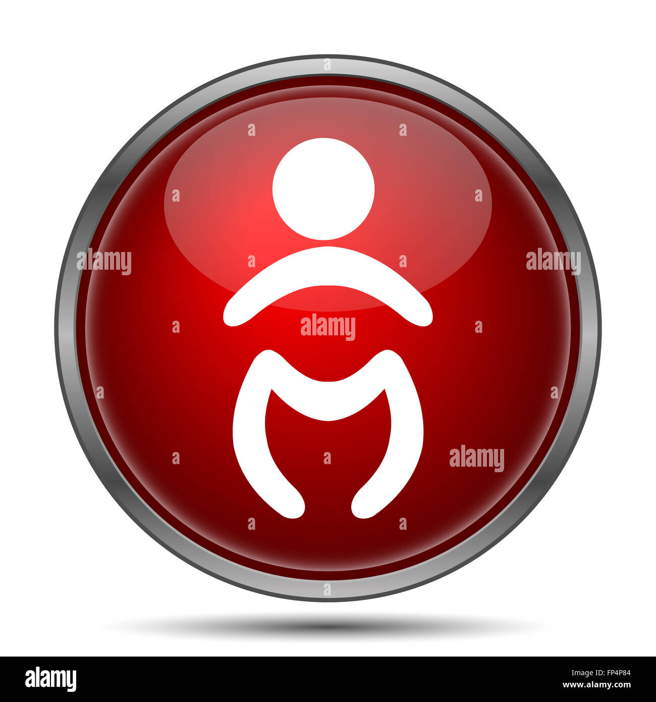 Baby icon. Internet button on white background Stock Photo - Alamy