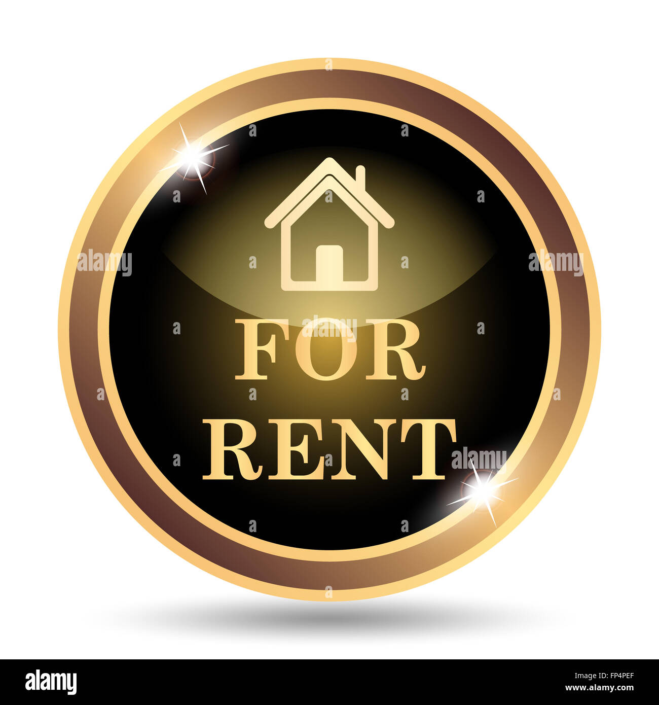 For rent icon. Internet button on white background Stock Photo - Alamy