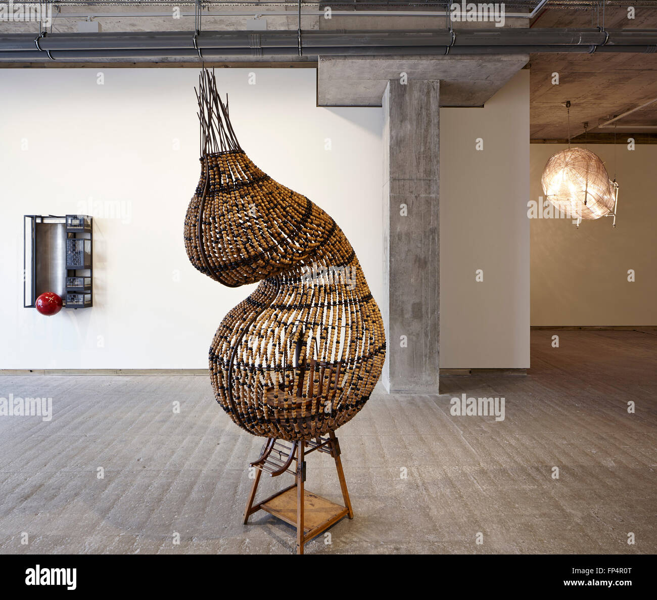Art Work Cocon Du Vide Empty Cocoon Standing In The Raw Concert Space Frith Street Gallery Chen Zen London United King Stock Photo Alamy