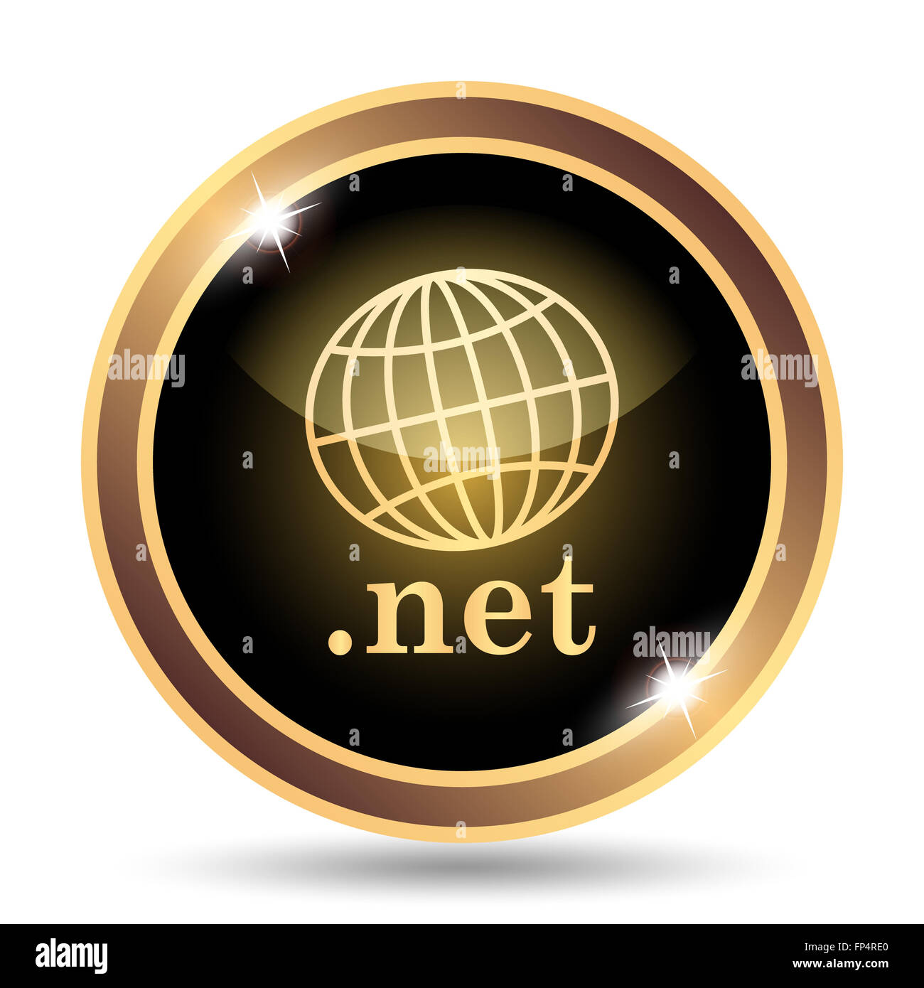 .net icon. Internet button on white background Stock Photo - Alamy