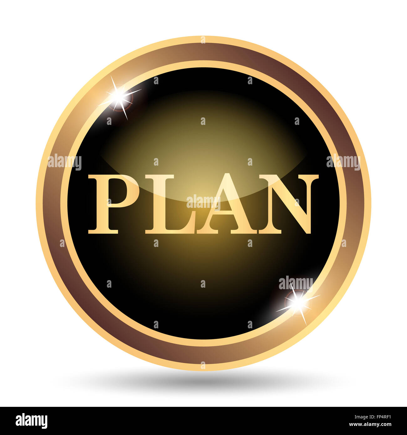 Plan icon. Internet button on white background Stock Photo - Alamy