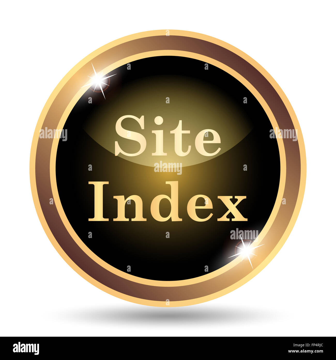 Site index icon. Internet button on white background Stock Photo - Alamy