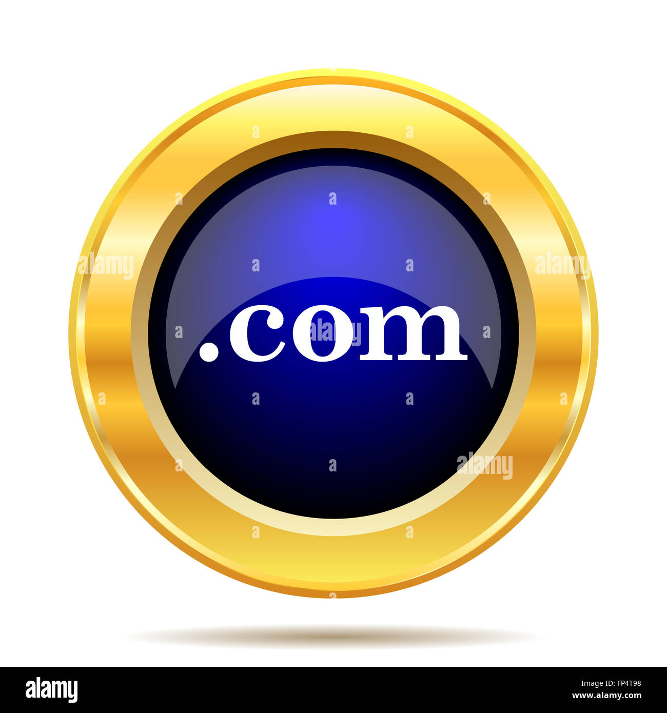 .com icon. Internet button on white background Stock Photo - Alamy
