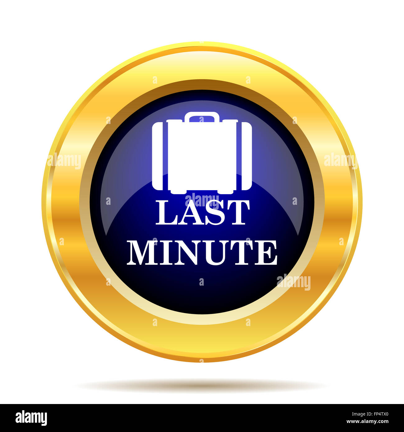 Last minute icon. Internet button on white background Stock Photo - Alamy