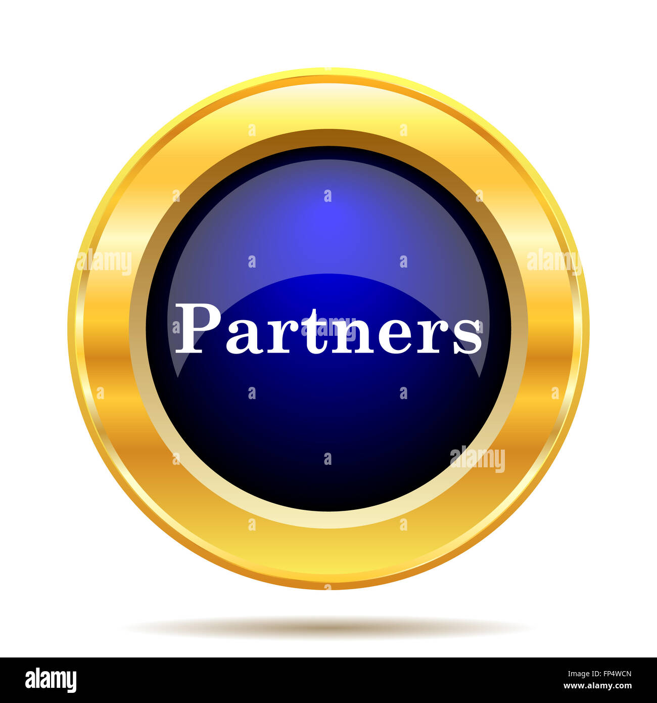 Partners icon. Internet button on white background Stock Photo - Alamy