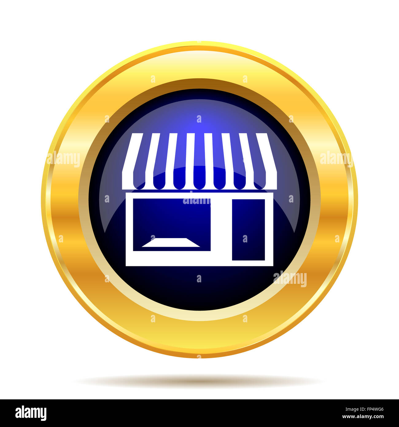 Store icon. Internet button on white background Stock Photo - Alamy