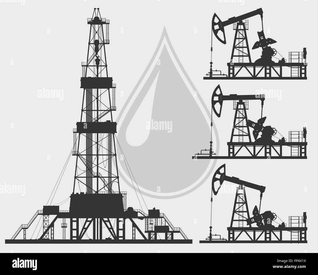 Картинка нефтяной вышки