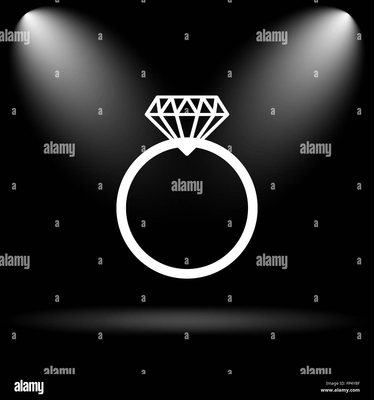 Ring icon Black and White Stock Photos & Images - Alamy