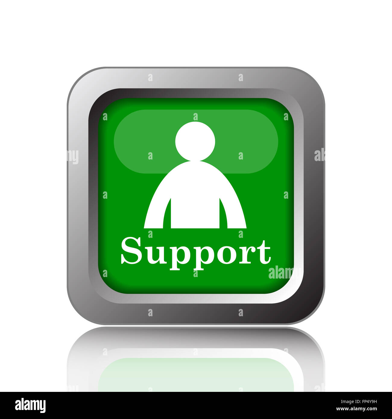 Support icon. Internet button on black background Stock Photo - Alamy