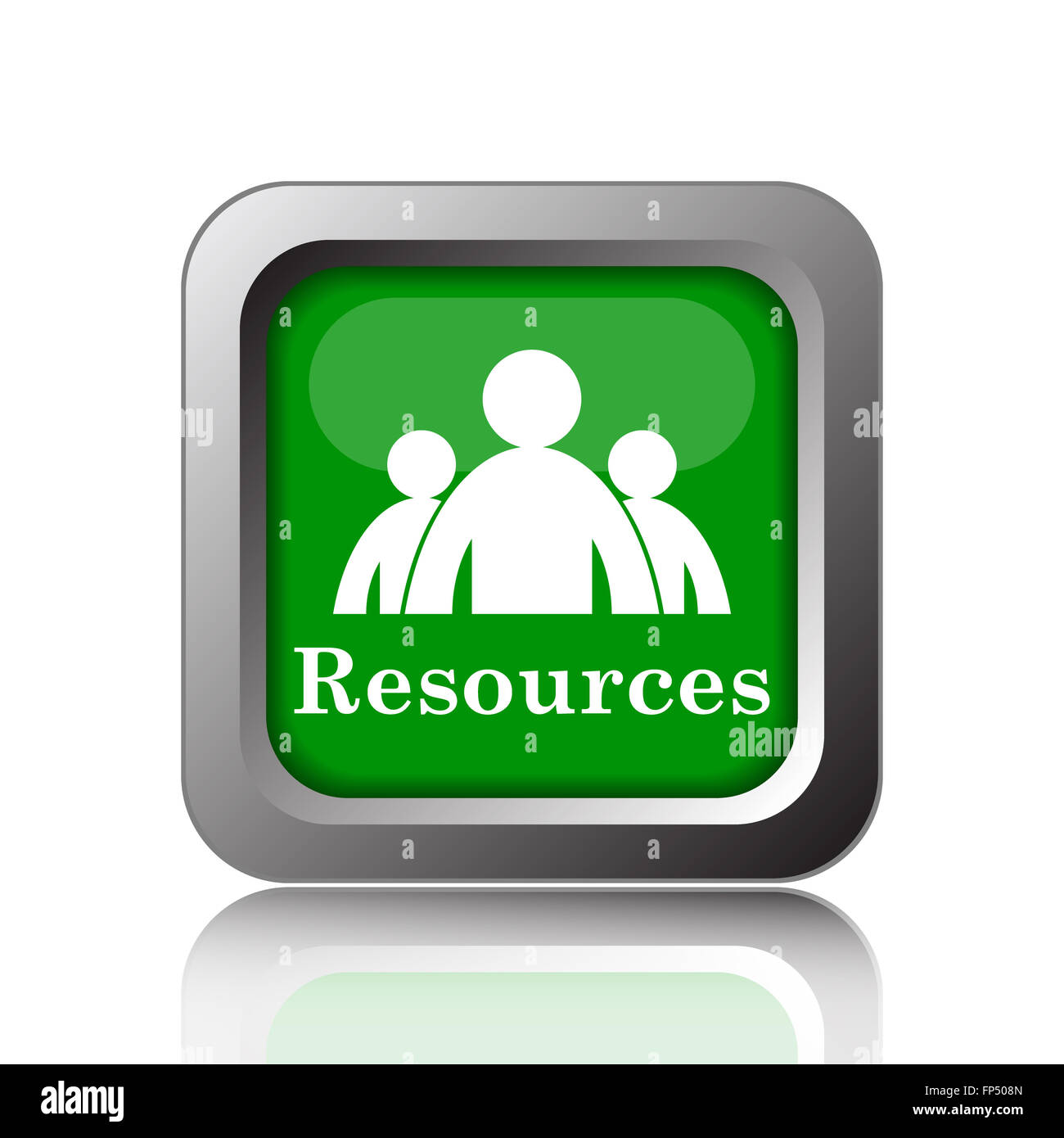 Resources icon. Internet button on black background Stock Photo - Alamy