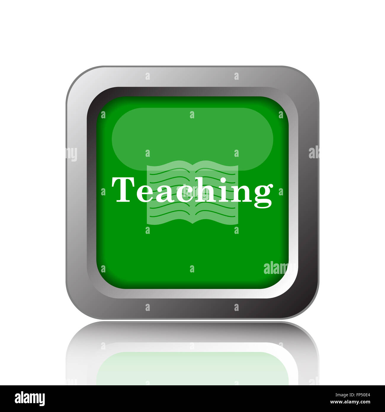 Teaching icon. Internet button on black background Stock Photo - Alamy