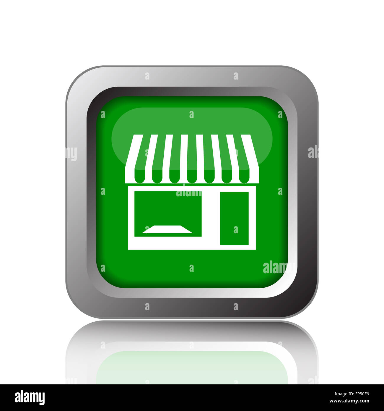 Store icon. Internet button on black background Stock Photo - Alamy