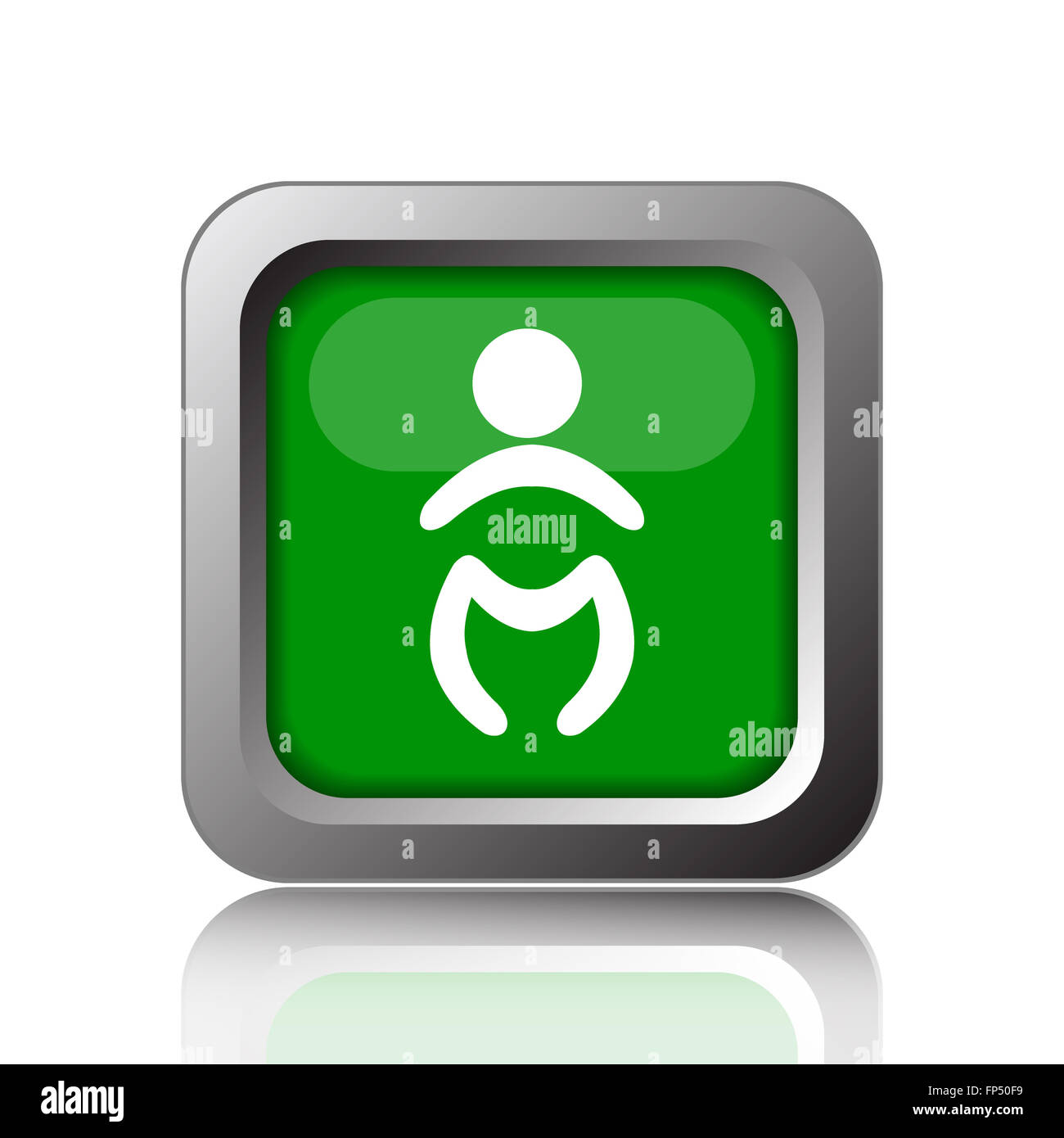 Baby icon. Internet button on black background Stock Photo - Alamy
