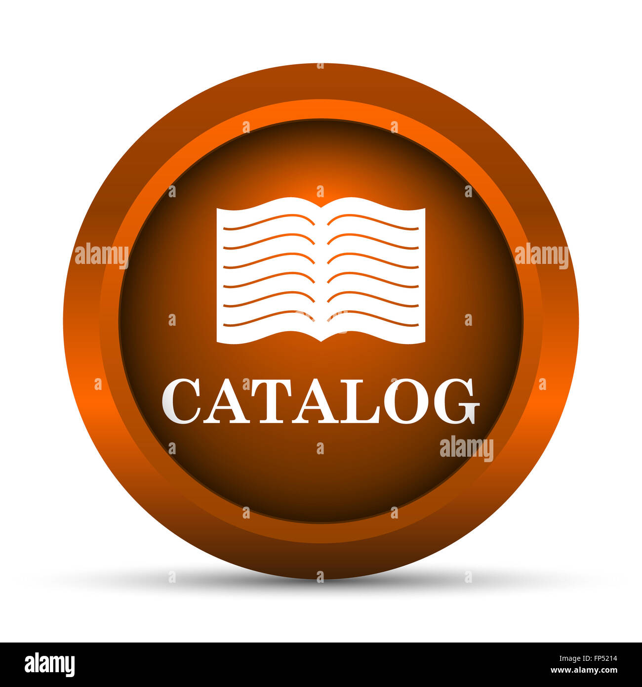 Catalog icon. Internet button on white background Stock Photo - Alamy