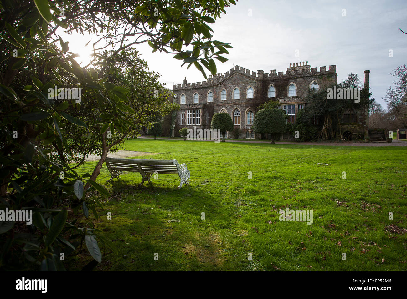 Hartland Abbey, near Hartland, North Devon Stock Photo Alamy