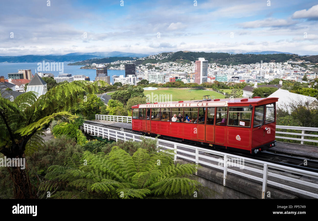 The iconic Wellington Cable Car Stock Photo Alamy