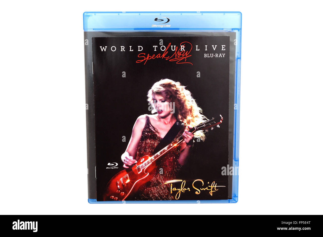 BARCELONA, SPAIN - DEC 27, 2014: The Speak Now World Tour Live, the first live album by American singer-songwriter Taylor Swift. Stock Photo