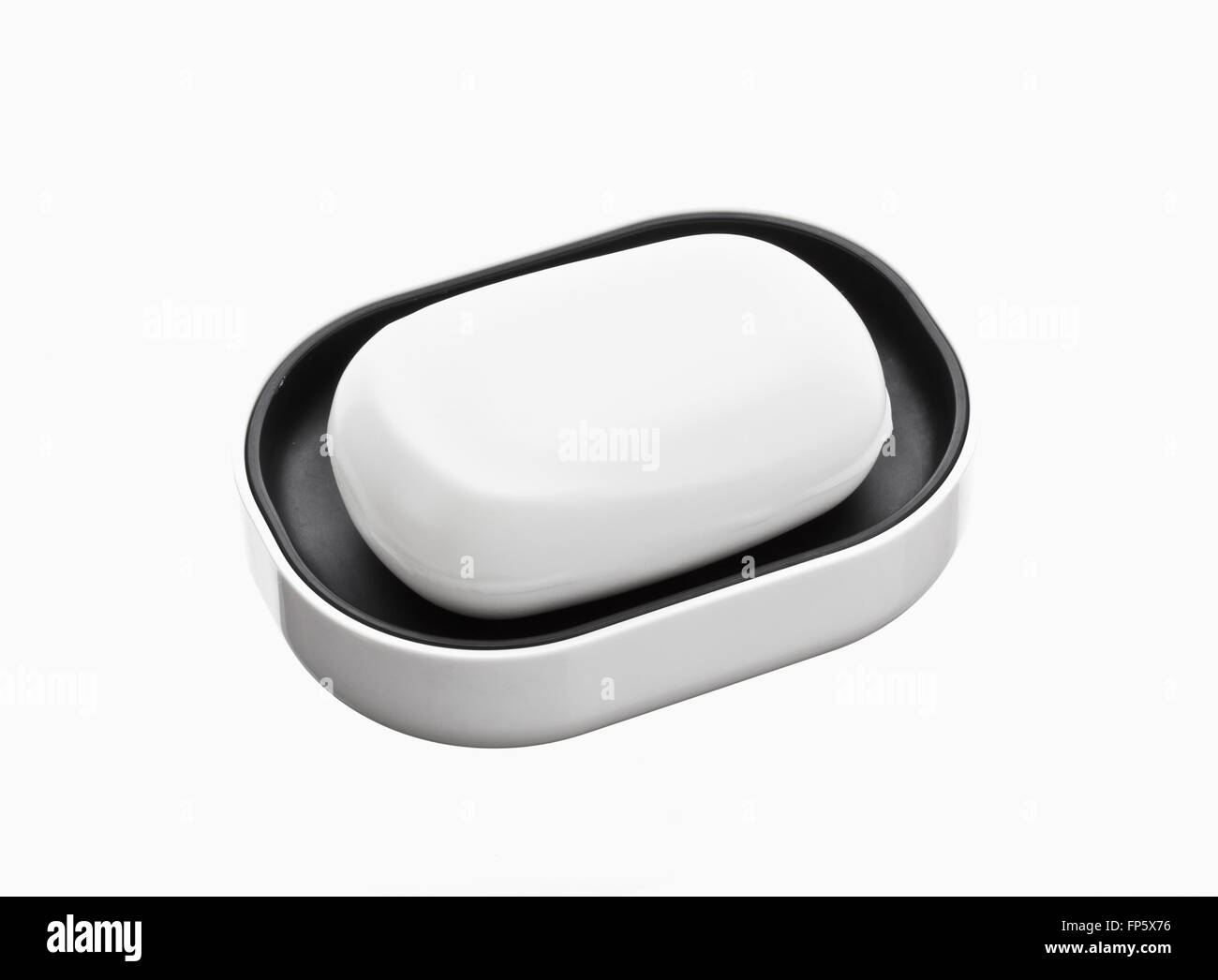 a bar of soap isolated on white background Stock Photo - Alamy