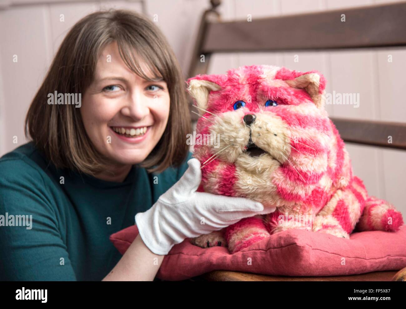 Bagpuss 1974 kids tv character puppet toy Stock Photo