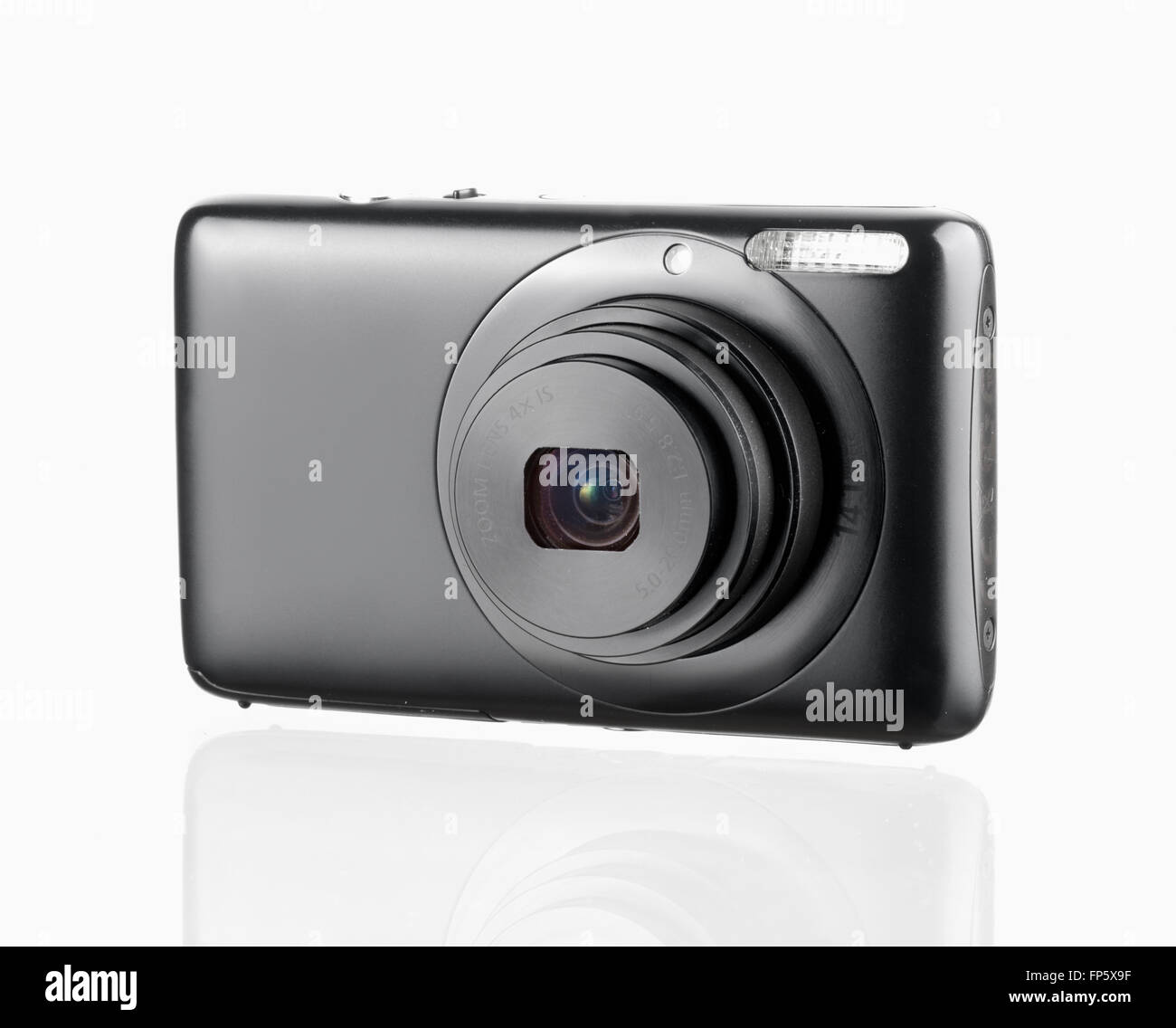 Digital camera isolated on white background Stock Photo - Alamy