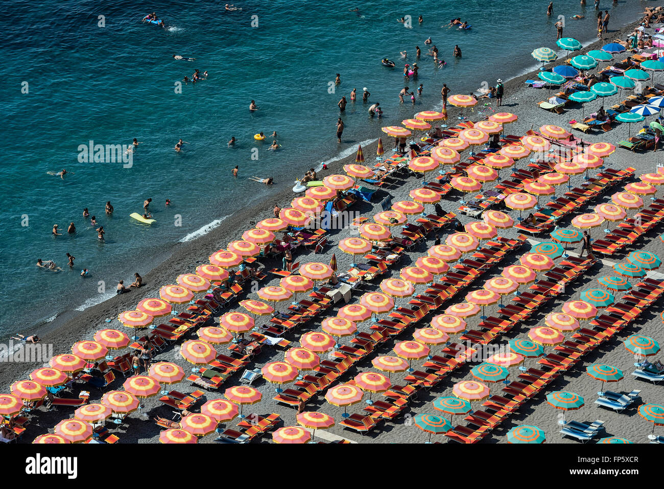 The charming coastal resort village of Positano, Amalfi Coast, Italy Stock Photo