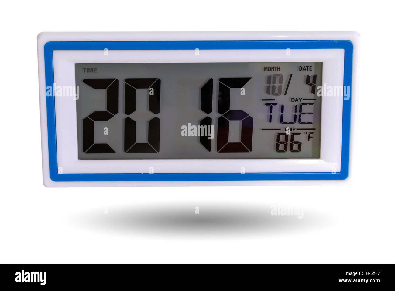 Digital Desktop Clock Timer And Alarm For Wake Up Stock Photo