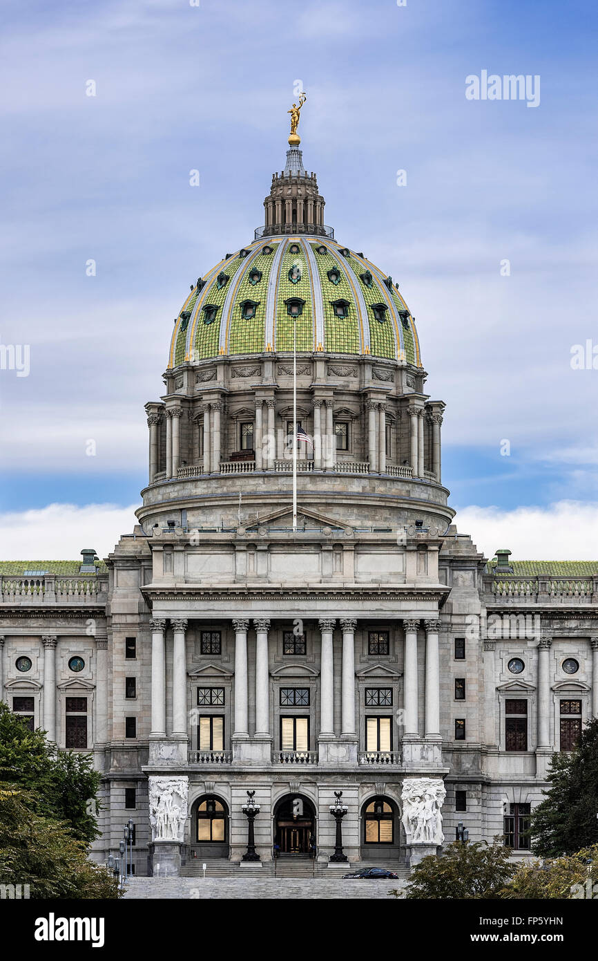Pennsylvania State capitol building, Harrisburg, Pennsylvania, USA Stock Photo