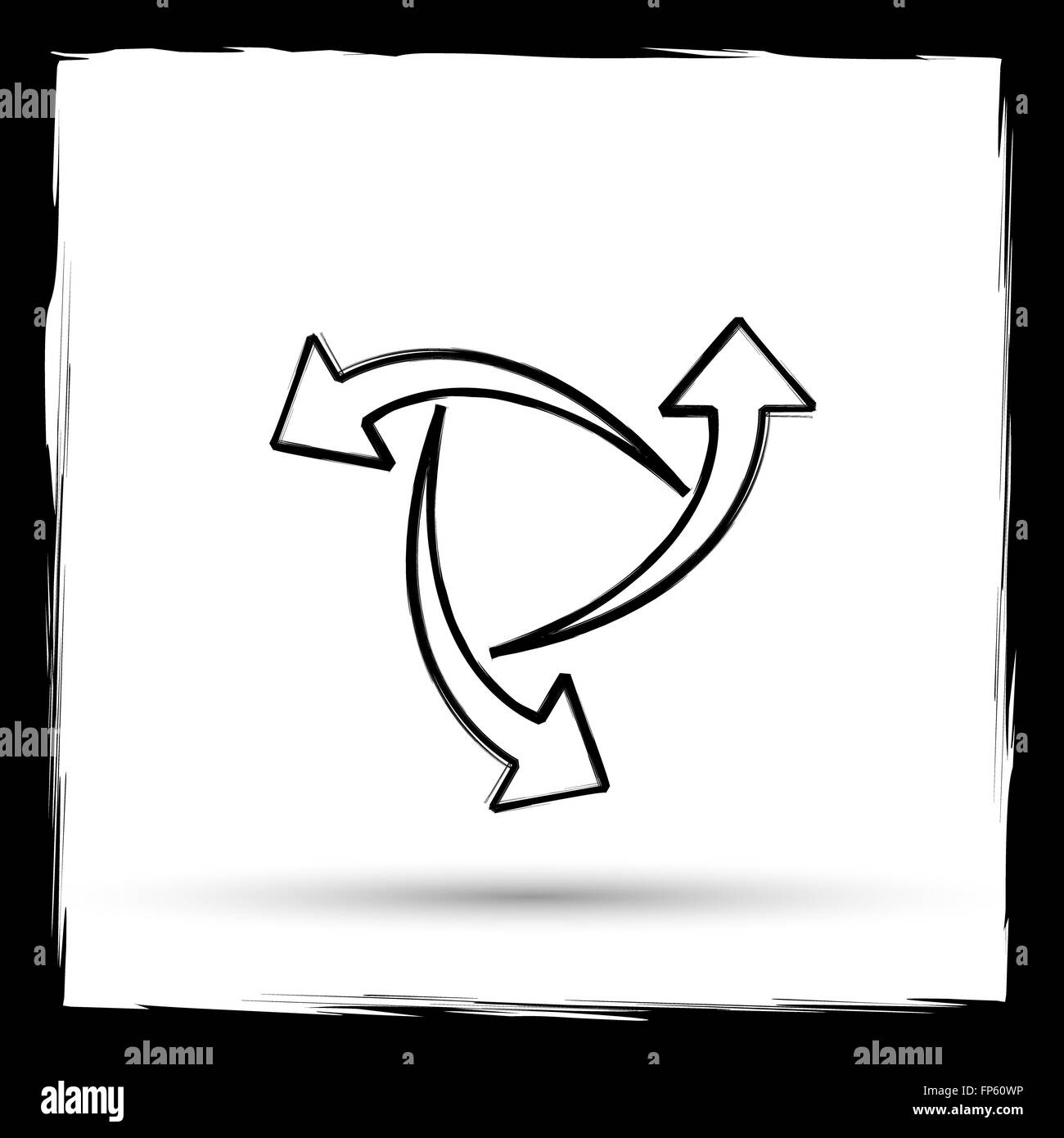 Change icon. Internet button on white background. Outline design ...