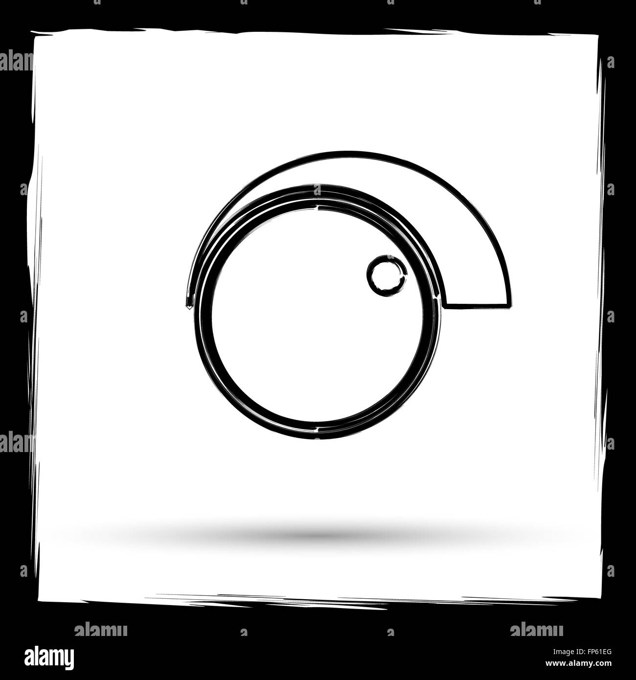 Volume control icon. Internet button on white background. Outline ...